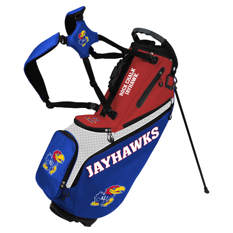 NCAA Team Effort Back Nine Kansas Jayhawks Stand Bag