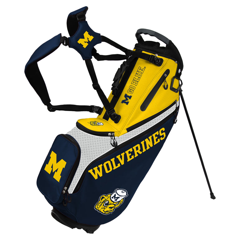 NCAA Team Effort Back Nine Michigan Wolverines Stand Bag