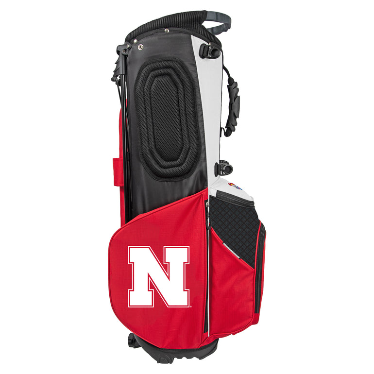 NCAA Team Effort Back Nine Nebraska Cornhuskers Stand Bag