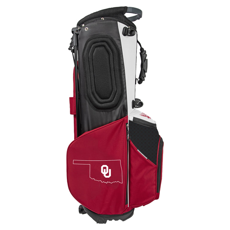 NCAA Team Effort Back Nine Oklahoma Sooners Stand Bag