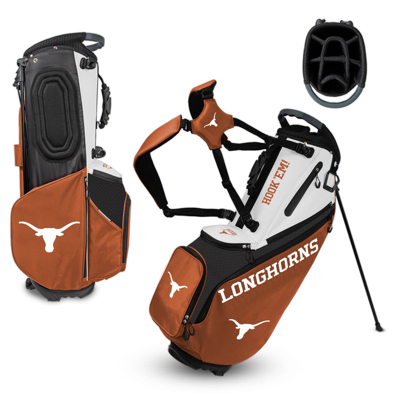 NCAA Team Effort Back Nine Texas Longhorns Stand Bag