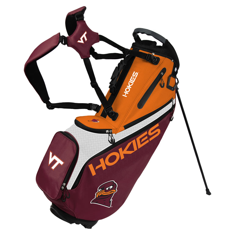NCAA Team Effort Back Nine Virginia Tech Hokies Stand Bag