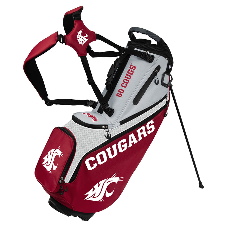 NCAA Team Effort Back Nine Washington State Cougars Stand Bag