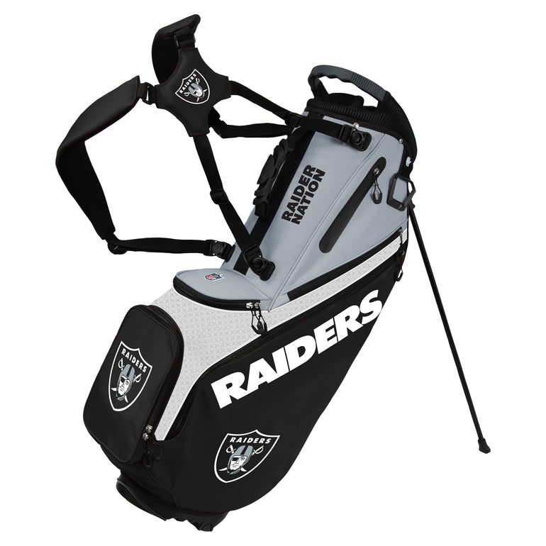 NFL Team Effort Back Nine Las Vegas Raiders Stand Bag