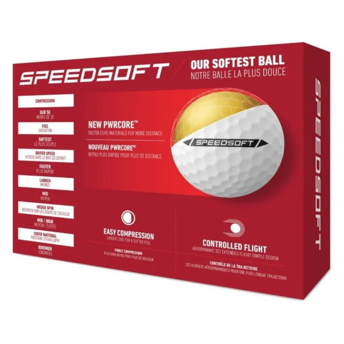 TaylorMade SpeedSoft Golf Balls 24 - White