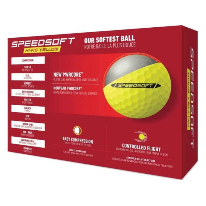 TaylorMade SpeedSoft Golf Balls 24 - White