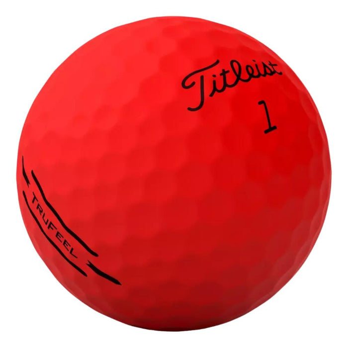 Titleist TruFeel Matte Red Golf Balls 24