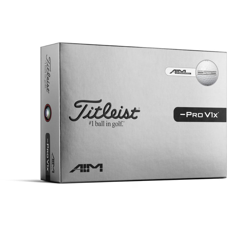 Titleist Pro V1x Left Dash AIM Enhanced Golf Ball 2026