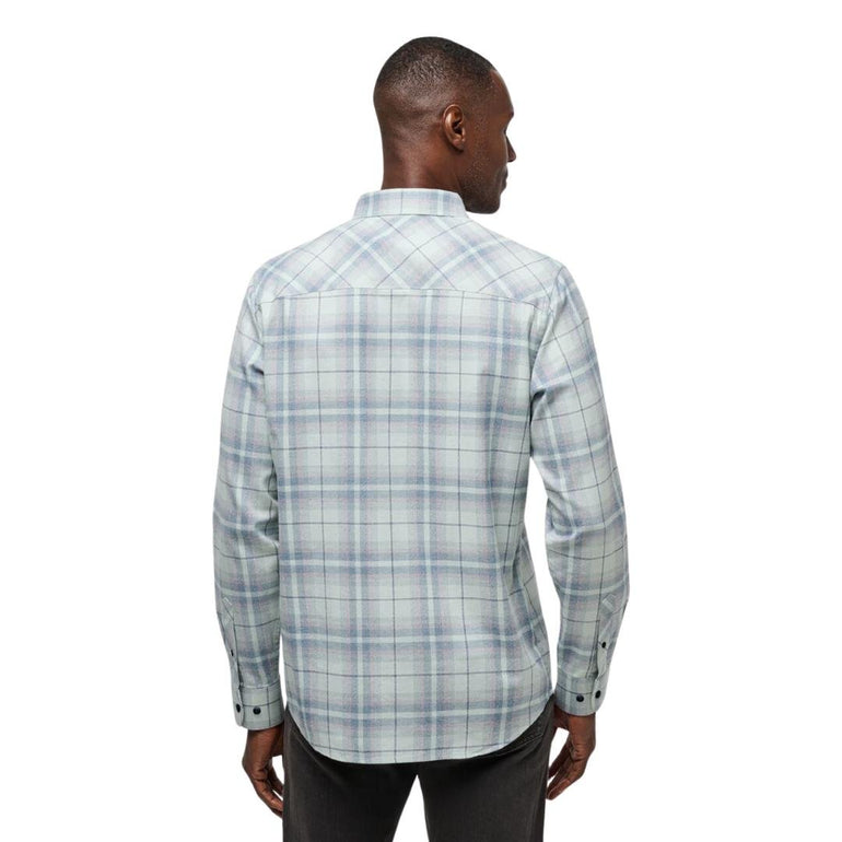 TravisMathew Men's Cloud Plaid Flannel Button Up 24