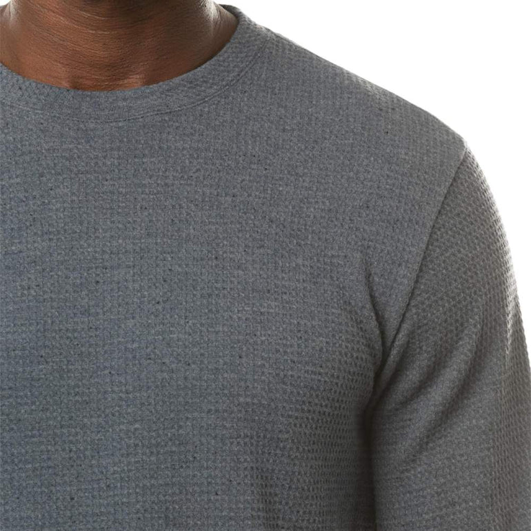 TravisMathew Men's Cloud Waffle Crew Longsleeve Shirt